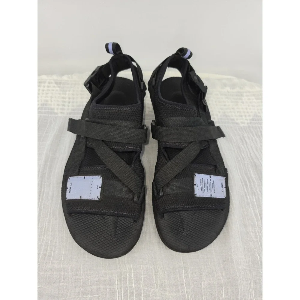 MCQ Breathe BR-7 Logo-Appliquéd Mesh and Foam Sandals - Black Size 46 US 12